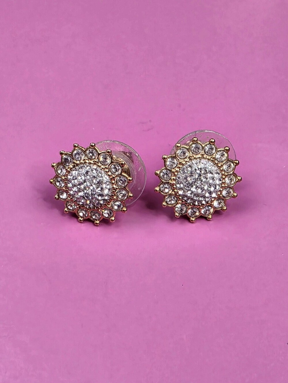 SWAROVSKI Crystal Flower Cluster Stud Earrings